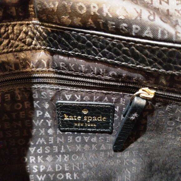 Kate Spade Perri Lane Greer Leather Laser Cutout Crossbody/Clutch in Black EUC - Picture 16 of 16